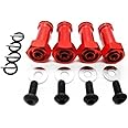 ZDingTech Upgrade Metal Wheel Extenders for 1/14 MJX Hyper Go 14301 14302,H16BM H16GT 16207 16208 16209 16210 14209 14210 Parts Upgrade Parts(A10 Upgrade Metal Length Hex Wheel Hub Nut Pins)
