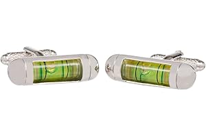 ONYX - ART LONDON Spirit Level DIY Cufflinks Presented in Onyx Art Cufflink Box