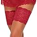 Produktbild ADOME Elastische Strumpfbänder Spitze Oberschenkel bänder Socken Anti-Chafing anti scheuern Rot EU XL
