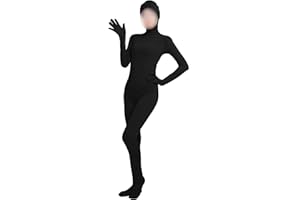 lucky baby store Tuta intera da donna, in spandex, con maschera Zentai