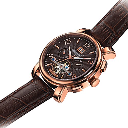 Ingersoll Santee Herren Automatikuhr braun/roségoldfarben IN1806RBR – Bild 3
