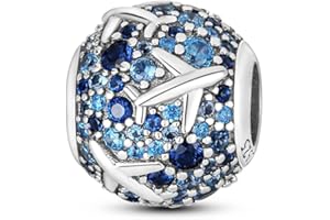 Parmuz Charms per braccialetti 925 Sterling Silver Summer Trip Ocean Charm Caspite perle Regalo di gioielli a pendente per donna