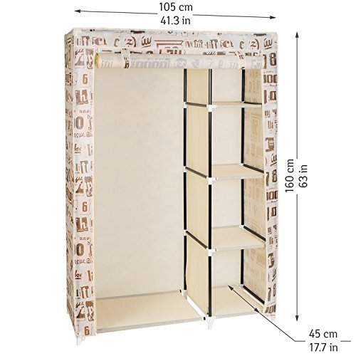 ArtMoon Manitoba Kleiderschrank Garderobenschrank Faltschrank 105X45X160 cm - 2