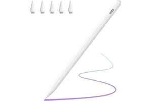 BQSS Stylet pour iPad 10e Génération (2018-2024), Tablette avec Rejection de la Paume Tactile Haute Précision, Compatible iPad 6/7/8/9/10, Mini 5/6, Air 3/4/5