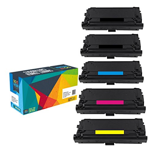Do it Wiser ® 5 Pack Compatible Toner Cartridges for HP LaserJet M552dn M553n M553dn M553x+ 508X m552