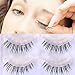 GAMT 3 Pair Bare Makeup False Eyelashes Natural Short Paragraph