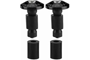 Haosie Handlebar End Caps, 7/8 22mm Motorcycle Handlebar Plug, Motorbike Grip End Plug Caps, Universal, for Racing ATV Offroad (Black)