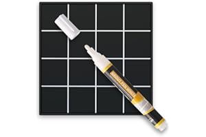 SD COLORS Pennarello per Fughe Piastrelle, Rinnova Fughe in Cemento, Sbianca e Ripara Fughe, per Pavimenti di Cucine e Bagni - Bianco