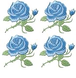 Adecuado para la colocación de ropa: el juego incluye 4 piezas de parches bordados, suficientes para sus necesidades básicas. Bordados detallados con una mirada exquisita y de colores brillantes. Actualiza tu disfraz.