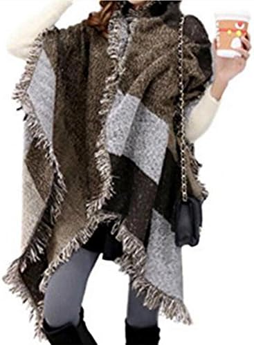 fashion tassel soft scarf Women Thickening Tartan scarf Cashmere Wrap shoulders shawl scarf, standard color