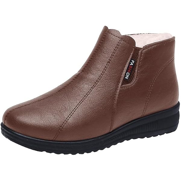 Stivaletti Donna In Pelle Con Lacci - Casual Tacco Basso Per Trekking E Passeggio