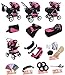 Lux4Kids King Pram & Pushchair (raincover, mosquito net, beverage tray, mattress, changing pad) 12 Buggyred & Red Flowerpower