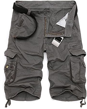 HAKU Mens Cargo Shorts Twill shorts-grey-38