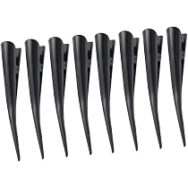 Minkissy 3 Entenschnabel Haarklemmen – Metall, Rutschfest, 13 Cm, Für Friseur, Haarschneiden, Färben & Styling