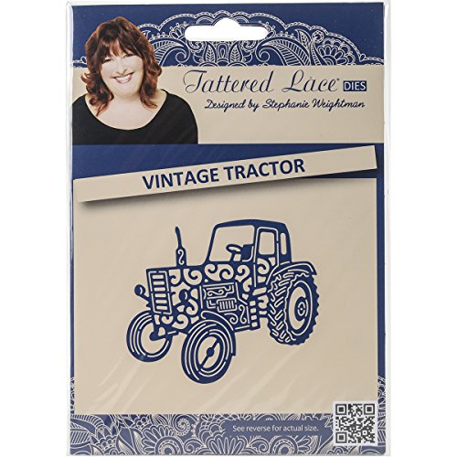 Create and Craft Metal Tattered Lace Die Vintage Tractor D694