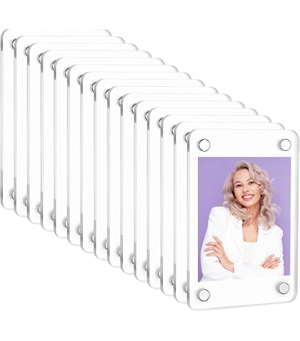 HIYQIN Lot De 15 Cadres Photo Magnétiques Instax Wide - Pochettes 3,5 X 4,25" Pour Polaroid Et Fujifilm, Colorées