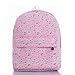 Produktbild OUFLY Mädchen Rosa Rosen Natur Blumendruck Rucksack Segeltuch leichter reisender Rucksack Laptop Tagesrucksack im Freien Rucksack