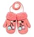Moolecole Cute Flower Gloves Baby Boys Girls Toddler Children Kids Magic Mitten Gloves Pink