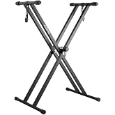 Kadence Klavye Standı - Ağır Hizmet Tipi Piyano Standı (NK13-3kg &Ccedil;ift Destekli) - Kilitleme Kayışları ile Piyano Klavye Stand