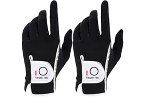 FINGER TEN Guanto da Golf per Uomo Mano sinistra 2 Pezzi o Mano Destra 2 Pezzi Bagnato Pioggia Giorni all weather Guanti da Golf