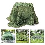✔ Material de la red de protección solar: tela oxford de poliéster, cuerda de nylon. Esta tienda de red de camuflaje es resistente al fuego, de secado rápido, no tóxica. Los agujeros de la red de camuflaje son cuadrados de 5 cm (2 pulgadas).