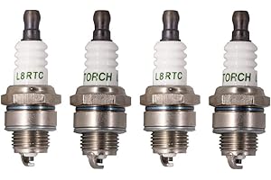 TORCH 4pcs L8RTC Spark Plug Solid terminal Replace for N GK BPMR8Y BPM8Y Spark Plug, for Cham pion RCJ6Y Spark Plug, for Kawa saki 920702115 Spark Plug, OEM
