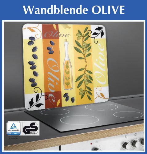 WENKO 2521446500 Herdabdeckplatte Universal Oliven – 2er Set, für alle Herdarten, Gehärtetes Glas, 30 x 1.8-4.5 x 52 cm, Mehrfarbig - 8