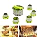 Produktbild Ausstechformen, Plätzchen Ausstecher, 6 Stück Edelstahl Keksausstecher, Torten Deko, Fondant Ausstecher Backzubehör für Kuchen Plätzchen Gemüse Obst