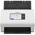 BROTHER ADS 4900W High speed Wireless Desktop Scanner Duplex A4 Document Scanner Large 10.9cm intuitive touchscreen, White