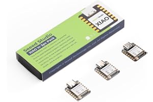 Seeed Studio XIAO ESP32S3 3-pack – 240 MHz dubbelkärnig ESP32S3, 8 MB PSRAM & Flash, WiFi & BLE 5.0, kompakt design, perfekt för IoT, smarta hem, bärbara enheter, robotteknik