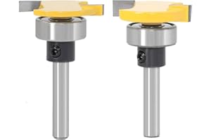 WSOOX 6mm Gambo Biscuit Carburo di Cemento Fresa Set With Bottom Bearing C3 Carbide Slotting Fresa