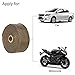 Produktbild 50 * 1000 mm Titan Golden Auspuff Umrüstung Wärmedämmung Fasern High Temperature Resistant und Wärme isoliert Wickeln Anti dank für Motorrad Heat Shield Tape Fiberglas mit Edelstahl Kabelbinder