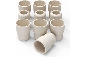 stonylab Tapón de Goma, 19# Tapón Septo de Goma Natural Apto para Cristalería de Laboratorio con Junta Exterior 19/22, Tipo Manga, Paquete de 10