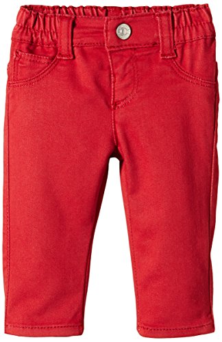 United Colors of Benetton Baby-Boys Coloured Denim Skinny Jeans, Red, 3 to 6 months (Manufacturer Size: 62 cms)