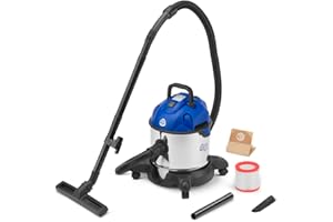 AR BLUE CLEAN ARBC 3370 - Aspirador sólido y líquido, 1400 W, 20 litros, cuerpo de acero