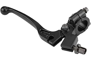 TERISASS fascia leva frizione + KIMISS Leva freno e frizione pieghevole per moto + morsetto staffa per 50CC125CC Dirt Pit Bike