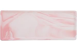 CAXUSD Household Marble Plate Bathroom Sundries Storage Tray for Jewelry Cosmetics and Decorative Items Elegant Marble Design for Organizing and Displaying Your Home