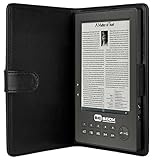 Endless Ideas BeBook E-Book Lesegert (15,2 cm (6 Zoll) E-Ink Display, 512 MB interner Flashspeicher, SD-Karte Speicherplatz, 3,5 mm Audio-Anschlu, Ledertasche, Kopfhrer, USB 1.1) schwarz - 