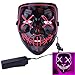 Produktbild Contever Halloween Masken, LED Light EL Wire Cosplay Maske, DJ Party Festival Halloween Kostüm LED Maske Kostüme Weihnachten Tanzen Party Pub Klub - Mehrere Farben