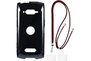 Shantime Crosscall Core-M5 Coque + Lanière universelle pour téléphone portable, cou/bandoulière en silicone TPU Coque Bumper Shell pour Crosscall Core-M5 (12,6 cm)