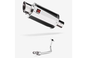 Lextek Stainless Steel YP4 Full Exhaust System compatible with Lexmoto Echo 50 (17-24)