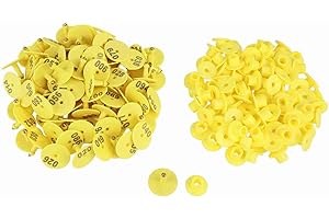 YOSOO ohrmarken schafe,crotales,orecchini di pecora,Riuty Cattle Beef Cow - Set di 100 Pezzi per l'orecchio