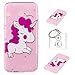 Produktbild Hülle Galaxy A3 2017 (A320F) Hülle,TPU Case Schutzhülle Silikon Case,Niedliche Cartoon Malerei Durchsichtige TPU Bumper Handy Tasche Case Cover Etui für Samsung Galaxy A3 2017 + Schlüsselanhänger (O) (5)
