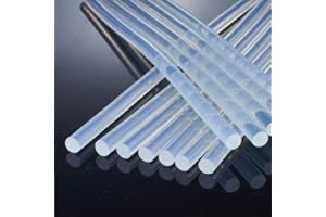 Beayuer Mini Hot Glue Sticks 7mm x 150mm 30 Pack for Most Small Hot Melt Glue Gun Clear Hot Melt Adhesive Sticks Perfect for DIY Craft Projects and Sealing