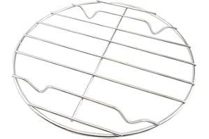 BESTONZON Grille de Cuisson Ronde en Acier Inoxydable 20 cm