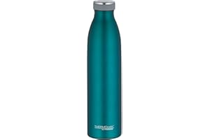 THERMOCAFÉ BY THERMOS TC BOTTLE 0,75l, teal, Thermosflasche aus Edelstahl, 12 h heiß / 24 h kalt, absolut dicht für Schule, Büro, by THERMOS, direkt aus Edelstahl trinken, Wasserflasche kohlensäurefest, Trinkflasche