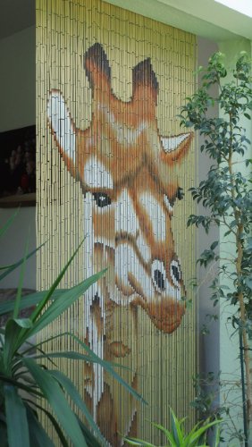Bambustürvorhang Bambusvorhang Türvorhang "Giraffe" ca. 90x200cm