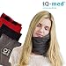 Produktbild Nacken-Kissen von iQ-med® | wissenschafltich belegte Form | kuschelweicher Fleece-Bezug | Reise-Kissen, sehr leicht und kompakt | Nacken-Kissen, Nacken-Hörnchen, Schal-Kissen, Scarf- Pillow, Reise, Nackenstützkissen (Rot)