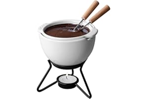 Boska Fondue Chocolat Petit Marie - Fondue au chocolat - Convient au micro-ondes et au lave-vaisselle - Blanc - 250 ml Contenu - 200 gr Chocolat