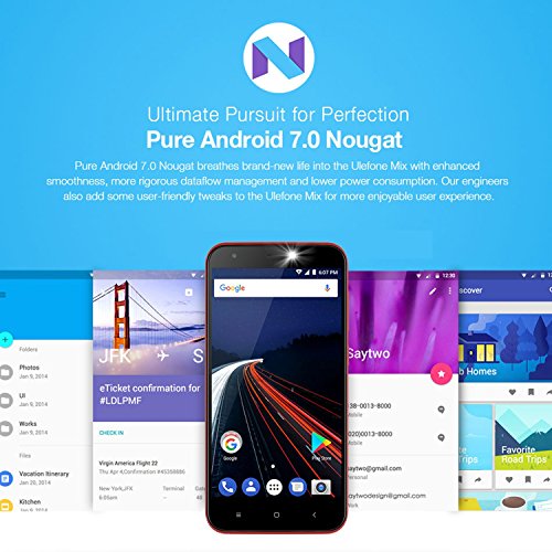 Ulefone S7 3G smartphone ohne vertrag gÃ¼nstig android 7.0 5,0 Zoll HD 1280x720P MTK6580 1.3GHz Quad Core Dual SIM 1GB RAM+8GB ROM 128GB TF Karte KapazitÃ¤t 8MP+5MP+5MP Kameras(Rot)